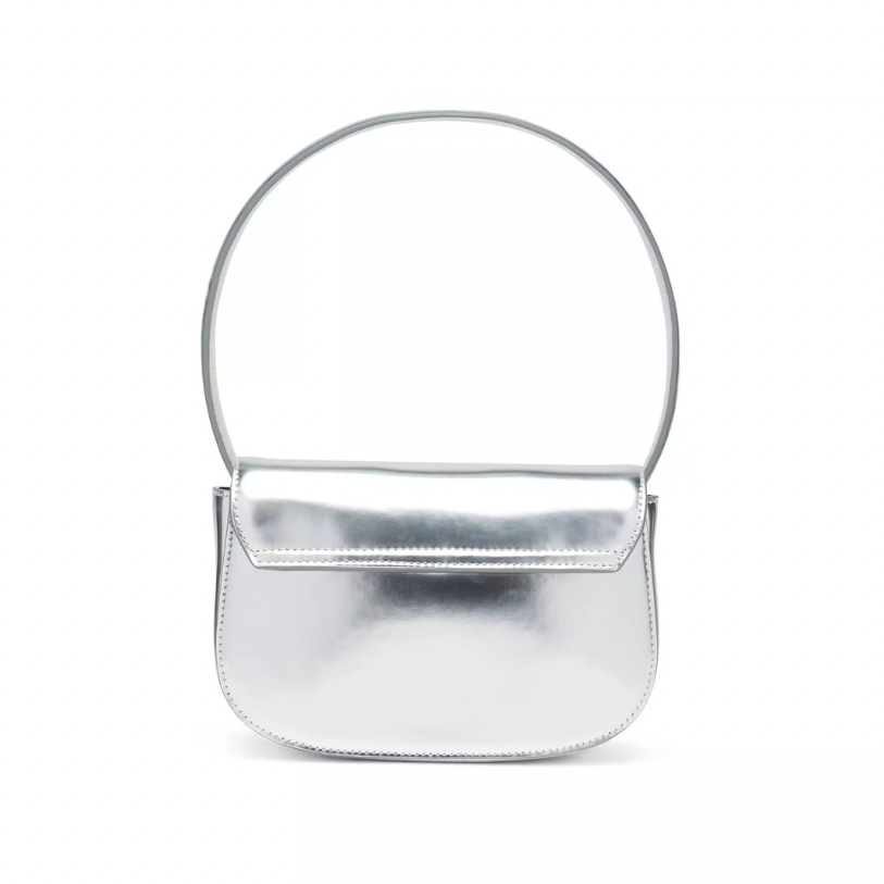 Diesel 1DR Leather Shoulder Bag | Sliver