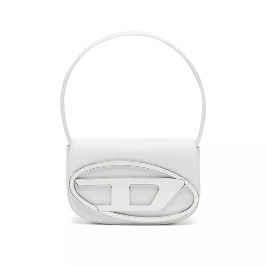 Diesel 1DR Leather Shoulder Bag | White