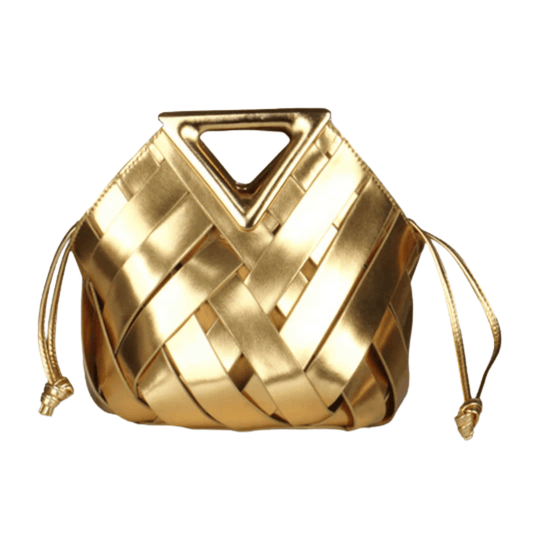 Verano Hill | Gold-colored Woven Tote Bag