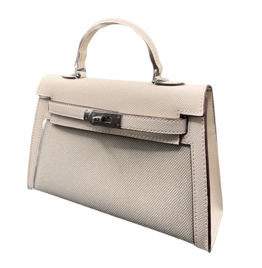 Hermès | Mini Kelly Ii Bag Crafted From Epsom Leather With Canvas Sides