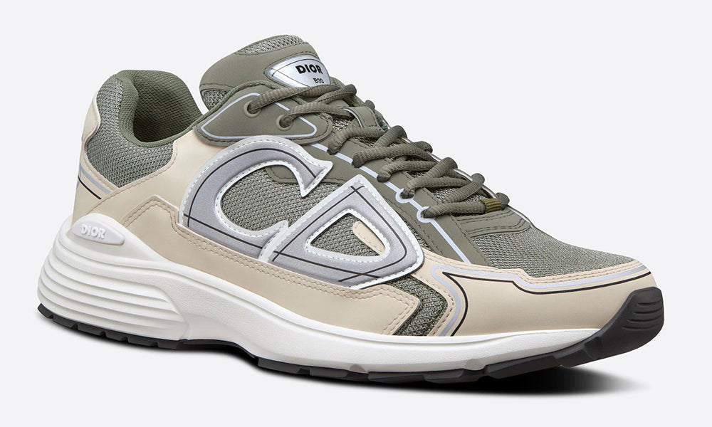 DIOR B30 SNEAKER "Olive Mesh and Cream Technical Fabric"